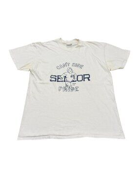 Vintage 1987 Senior Pride Single Stitch T-Shirt White